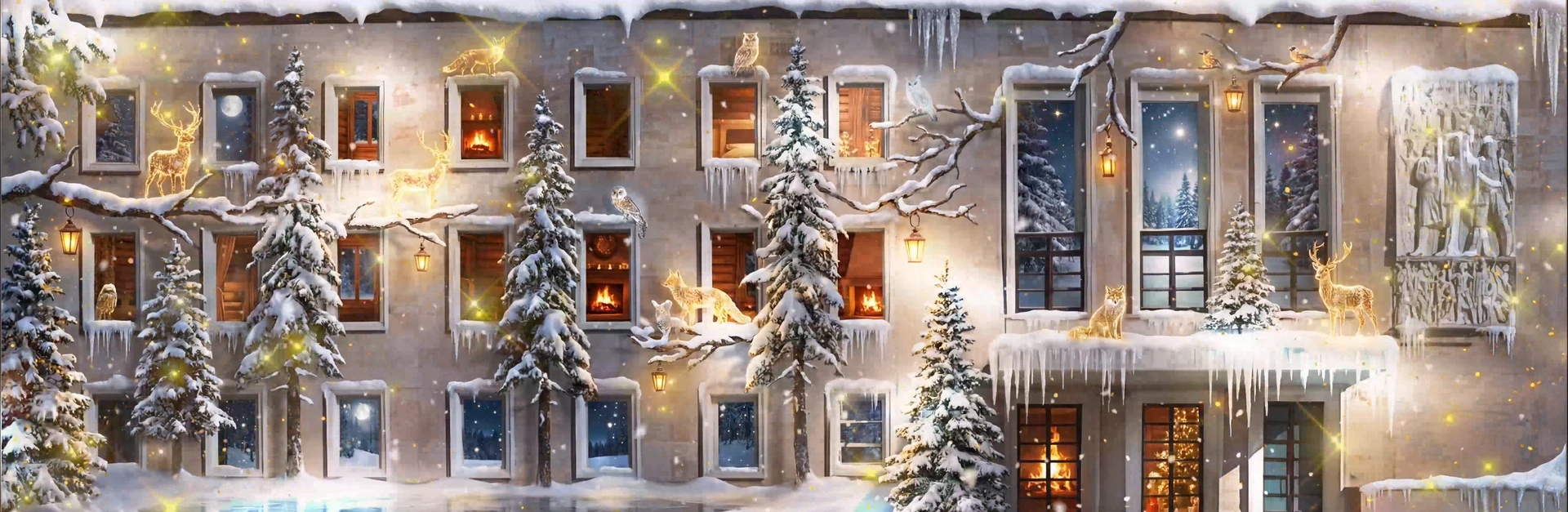 Prime Minister’s Office — Christmas & New Year — Winter foliage and snow transformation